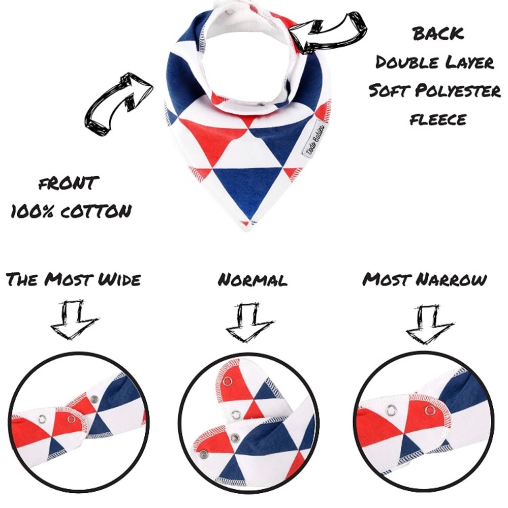 Dodo Babies Baby Bandana Drool Bib Set - Picture 2 of 5